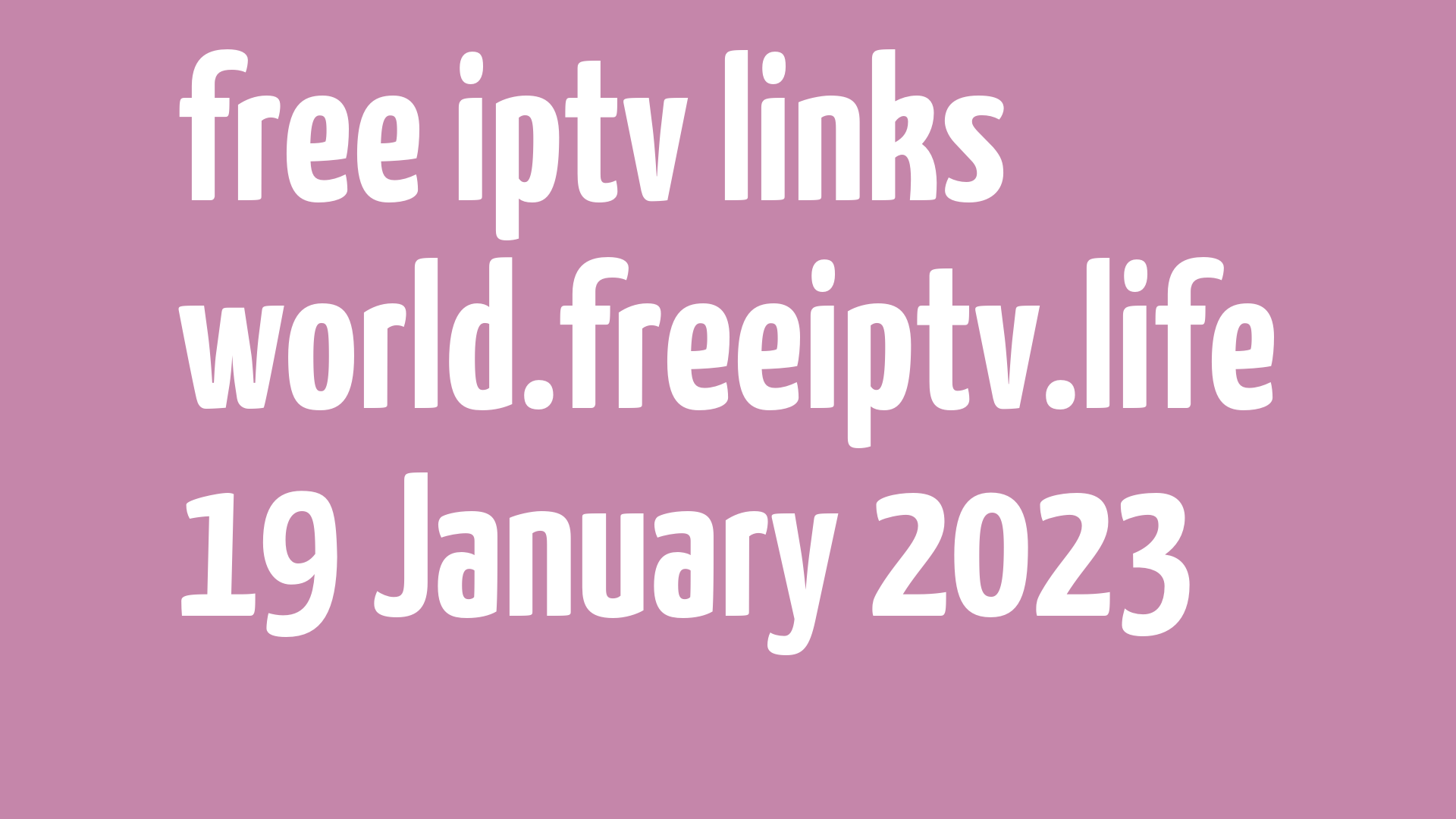 free iptv links 180123